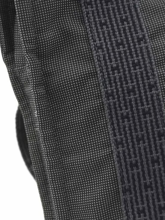 Auth HERMES Herline Ado PM Backpack Dark Gray Canvas/Silvertone - e61093g main image 8
